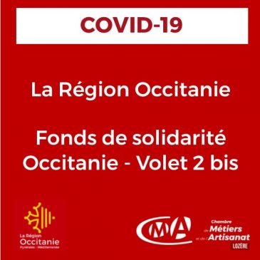 COVID19_Fonds de solidarité Occitanie – Volet 2 bis